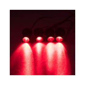 KF704RED LED stroboskop červený 4ks 1W Stroboskopy