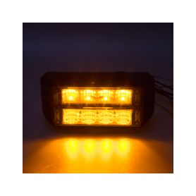 911-C4D PROFI DUAL výstražné LED světlo vnější, 12-24V, oranžové, ECE R65 Vnější s ECE R65