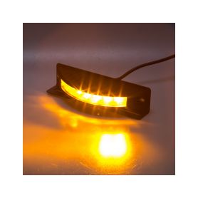 KF186 Výstražné LED světlo vnější, 12-24V, 6x3W, oranžové, ECE R65 Vnější s ECE R65