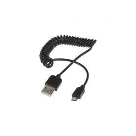 PC7-228 Kabel kroucený USB / MICRO USB 1m Universální redukce
