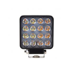 WL440WO LED světlo čtvercové bílé/oranžové, 16x3W, 110x110mm, ECE R10 Pracovní světla a rampy