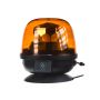 Akumulátorový nabíjecí výstražný oranžový maják s LED technologií a zábleskovým/otočným režimem. Určen pro uchycení pomocí magnetu.