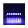 Přídavné modré výstražné LED světlo pro vnitřní montáž.   Technické parametry: •	8x LED 3W •	26 režimů problikávání •	minimální odběr proudu •	možnost pevné montáže nebo pomocí přísavky na sklo •…