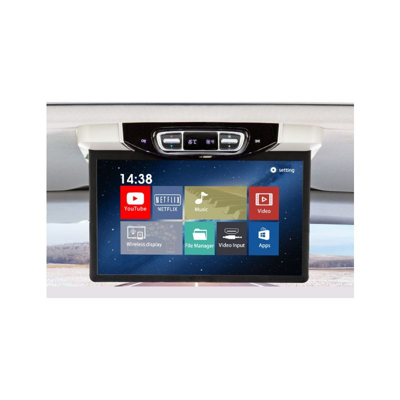 DS-157AMC Stropní LCD monitor 15,6" šedý s OS. Android HDMI / USB, pro Mercedes-Benz V260