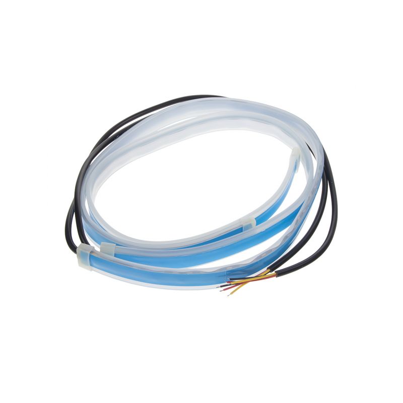 96UN07-60 LED pásek, dynamické blinkry oranžová / poziční světla bílá, 60 cm