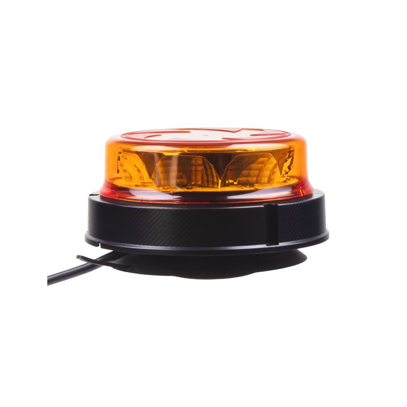 WL141 LED maják, 12-24V, 16x1W oranžový, magnet, ECE R65