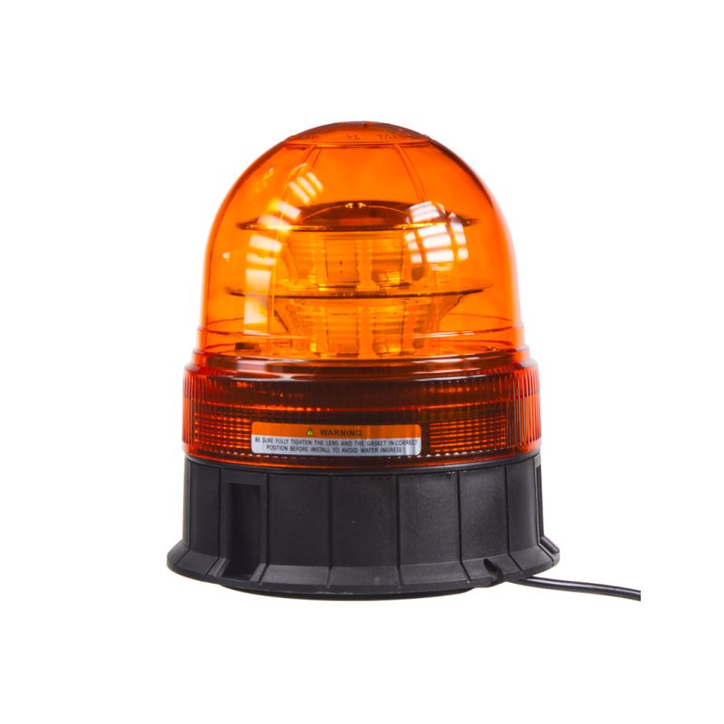 WL84 LED maják, 12-24V, 16x3W, oranžový magnet, ECE R65