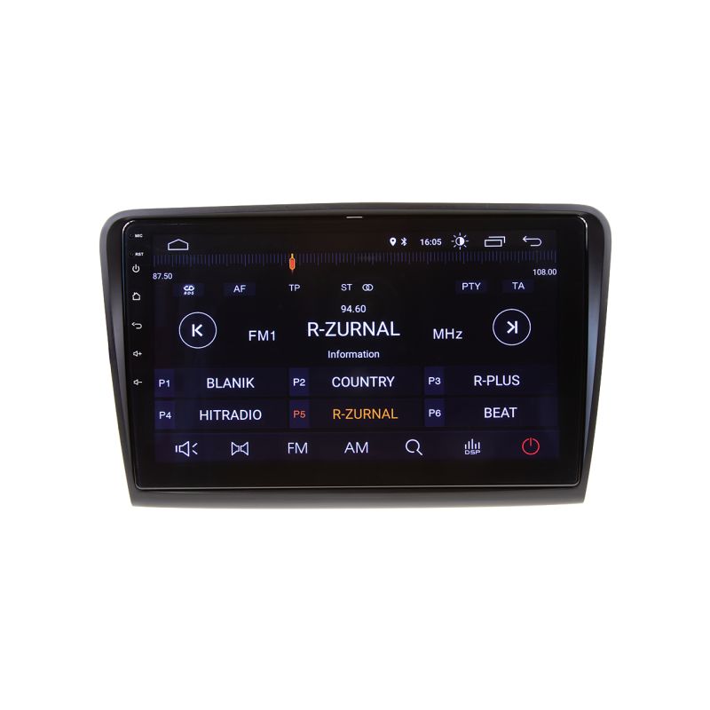 80880A Autorádio pro Škoda Superb 2008-2015 s 10,1" LCD, Android, WI-FI, GPS, Mirror link, Bluetooth,
