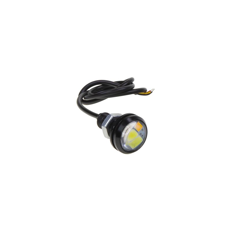 95DRL23WO LED světlo pro denní svícení (eagle eye) 23mm, 12V, bílá/oranžová