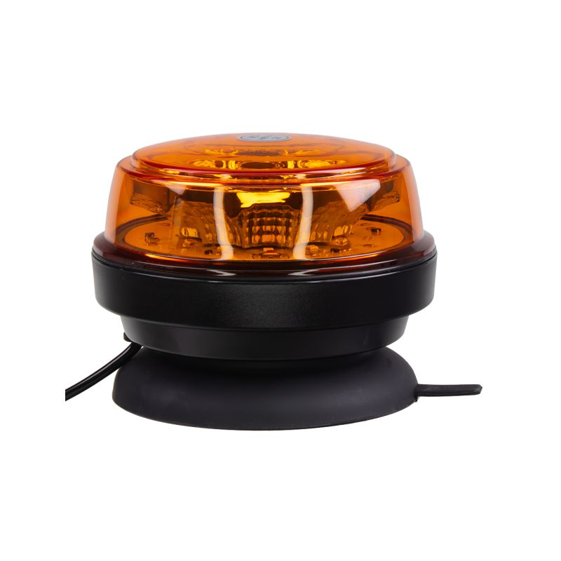 WL180M1 LED maják, 12-24V, 12x1W oranžový, magnet, ECE R65