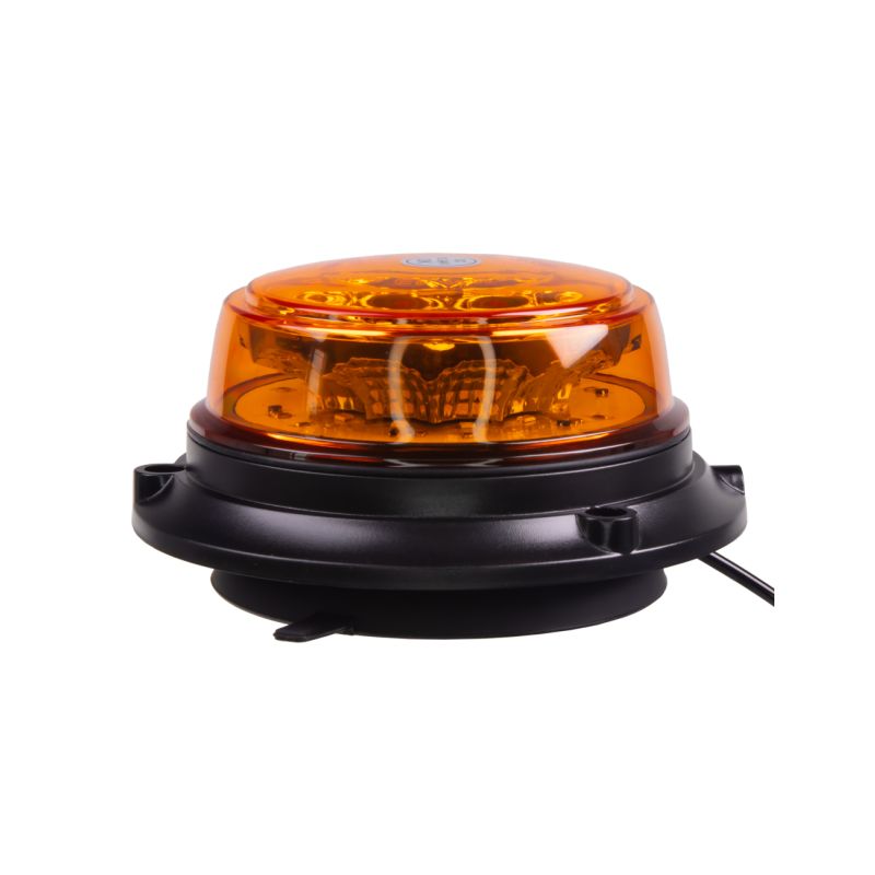 WL180M2 LED maják, 12-24V, 12x1W oranžový, magnet, ECE R65