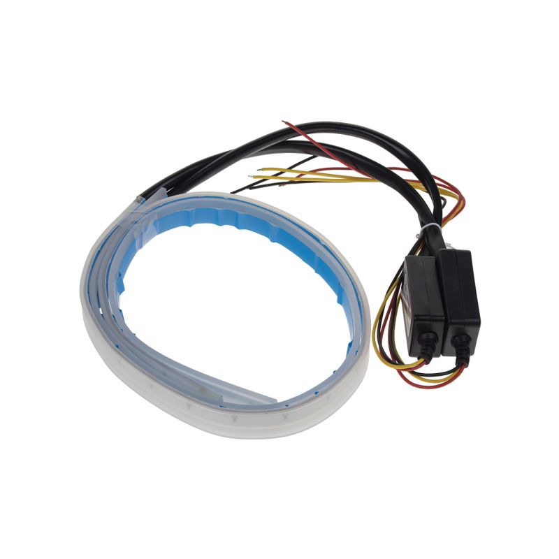96UN01-2 LED pásek, dynamické blinkry oranžová / poziční světla bílá, 45 cm