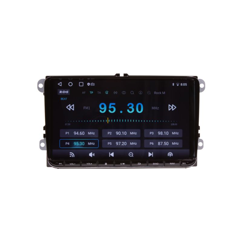 80896AC Autorádio pro VW, Škoda s 9" LCD, OS Android, WI-FI, GPS, CarPlay, Bluetooth, 2x USB