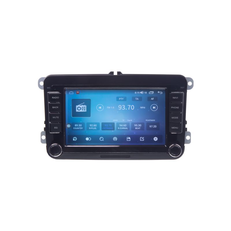 80890A4 Autorádio pro VW, Škoda s 7" LCD, Android, WI-FI, GPS, CarPlay, Bluetooth, 4G, 2x USB