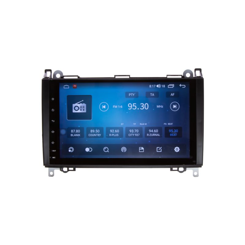 80809A4 Autorádio pro Mercedes s 9" LCD, Android, WI-FI, GPS, CarPlay, Bluetooth, 4G, 2x USB