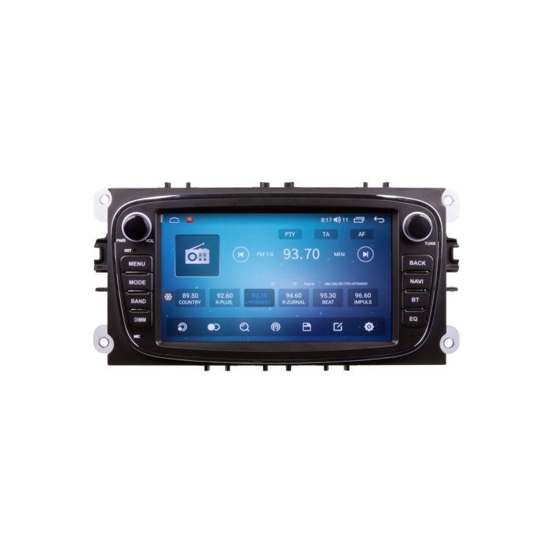 80888A4 Autorádio pro Ford 2008-2012 s 7" LCD, Android, WI-FI, GPS, CarPlay, 4G, Bluetooth, 2x USB