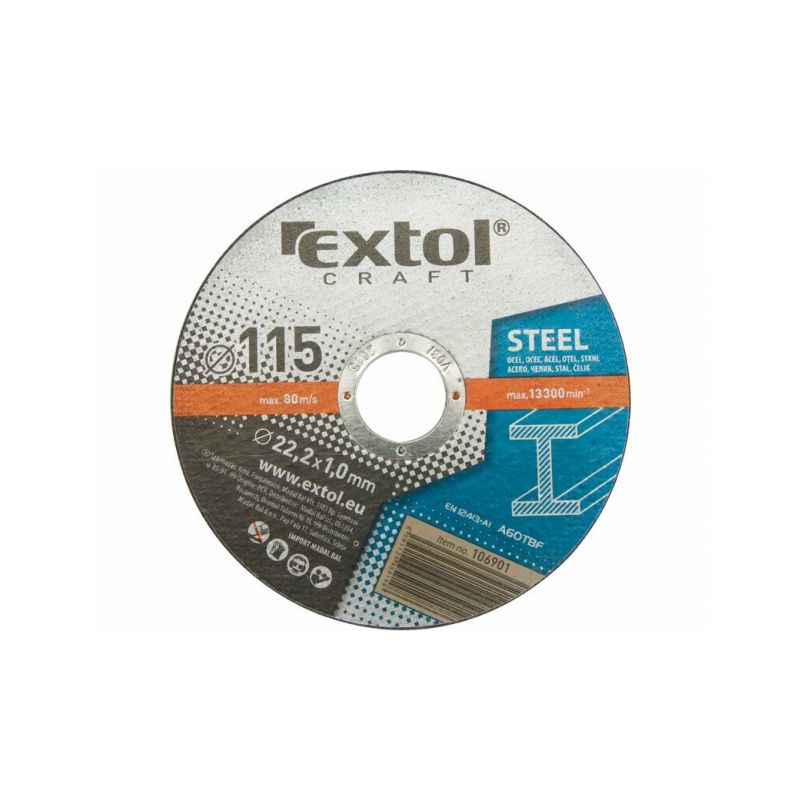 EXTOL-CRAFT EX106930 Kotouče řezné na kov, 5ks, 150x1,6x22,2mm