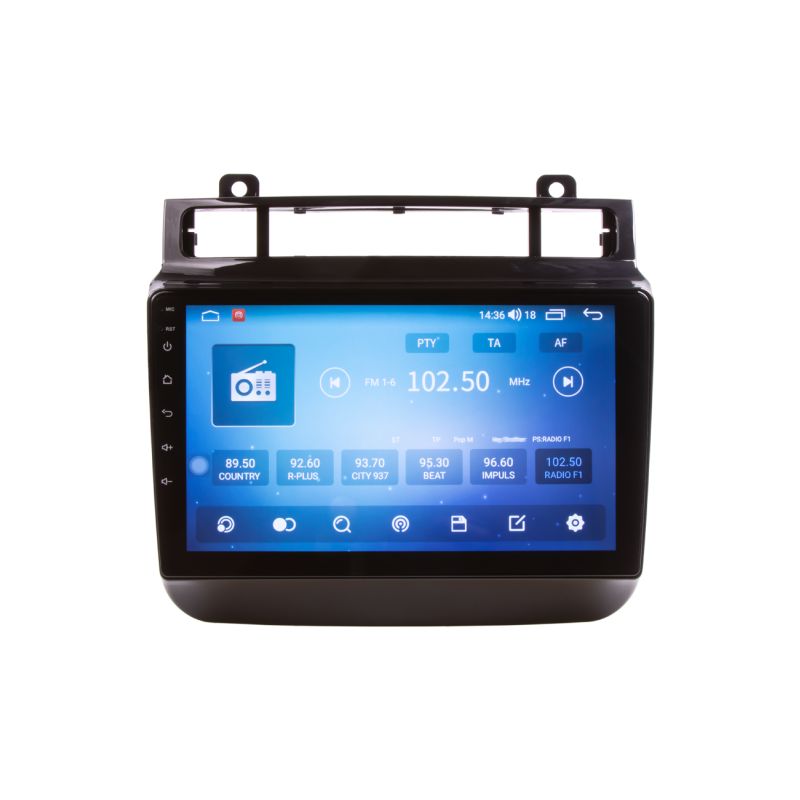 80816A4 Autorádio pro VW Touareg 2011-2017 s 9" LCD, Android, WI-FI, GPS, CarPlay, 4G, Bluetooth, 2x USB