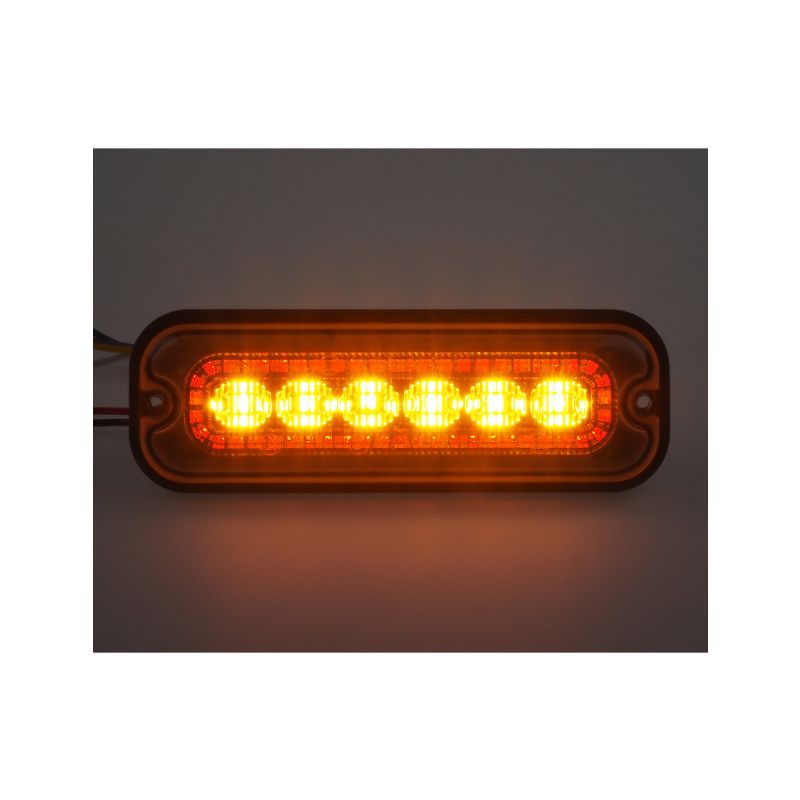 BRTRL003R Zadní červené obrysové LED světlo s výstražným oranžovým světlem, 12-24V, ECE R65