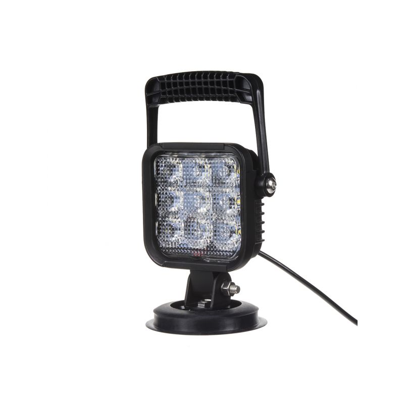 WL-RCF625 LED světlo s magnetem 12V, 9x1W, 170x105x80mm, ECE R10