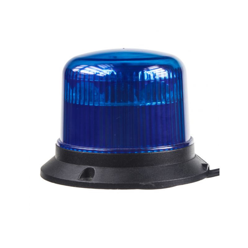 911-E30MBLU PROFI LED maják 12-24V 10x3W modrý magnet ECE R10 121x90mm