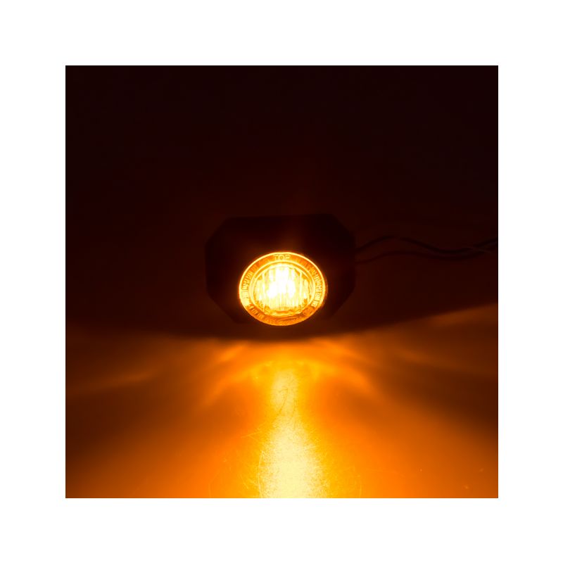 911-P3ORA PROFI výstražné LED světlo vnější, 12-24V, oranžové, ECE R65