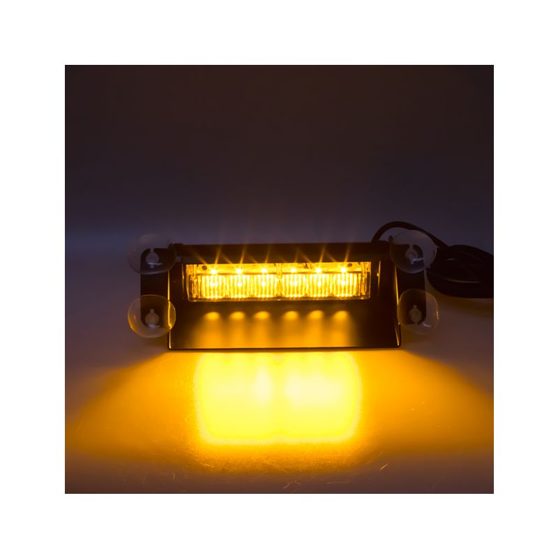 KF751 PREDATOR LED vnitřní, 6x3W, 12-24V, oranžový, 210mm, ECE R10