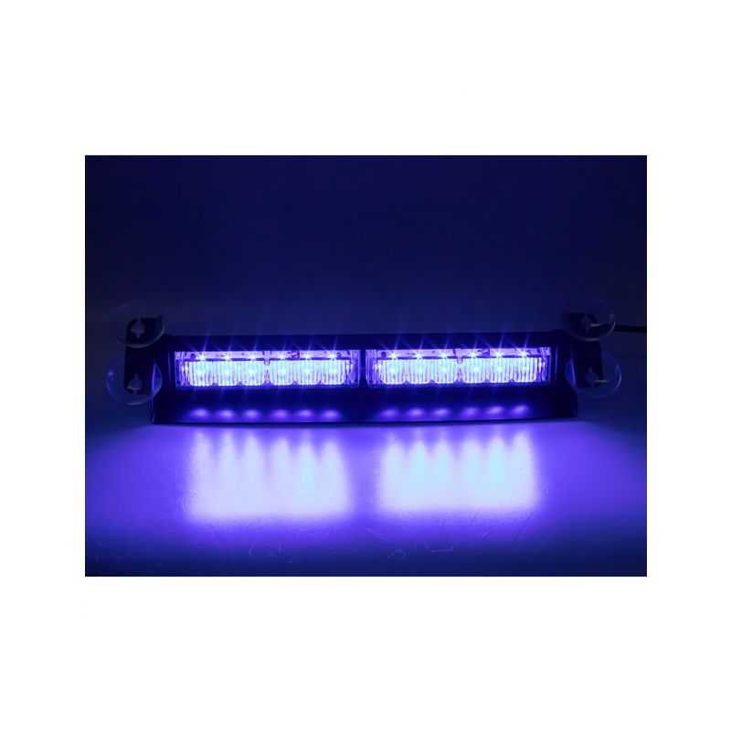 KF752BLUE PREDATOR LED vnitřní, 12x3W, 12-24V, modrý, 353mm, ECE R10