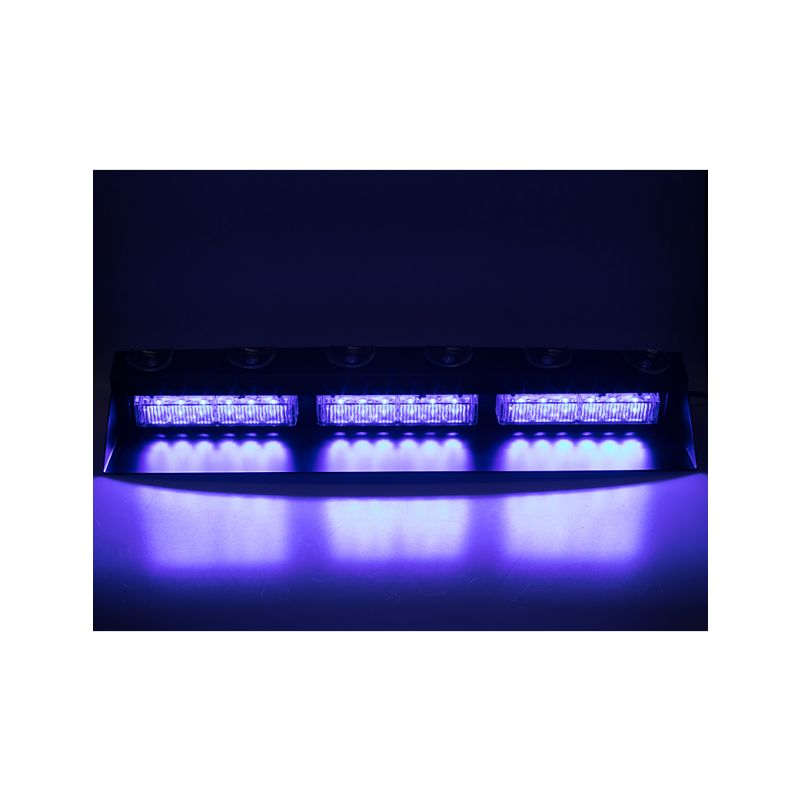 KF753BLUE PREDATOR LED vnitřní, 18x3W, 12-24V, modrý, 490mm, ECE R10